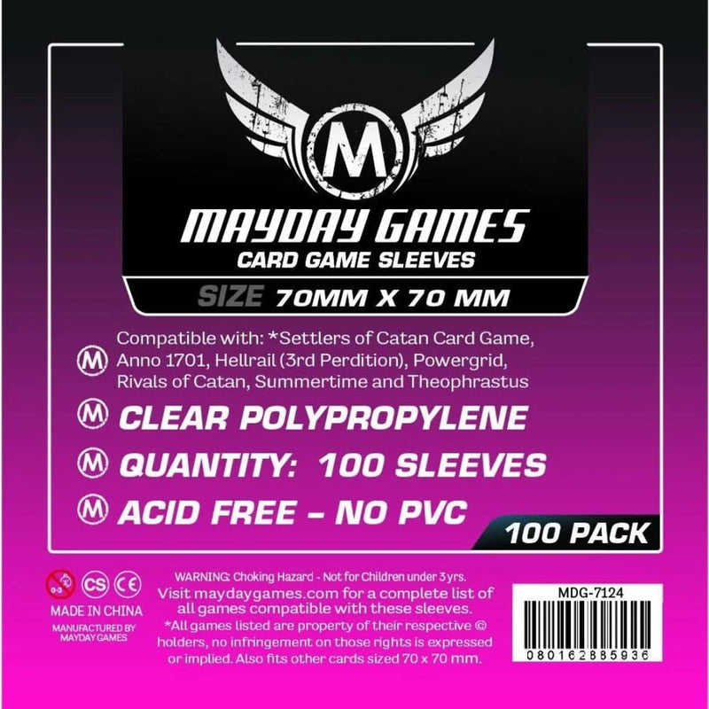 Maydaygames - 100 Protège Cartes Premium Standard 70x70mm (7124