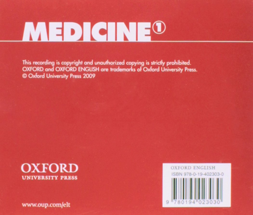 Oxford English for Careers: Medicine 1: Class Audio CD