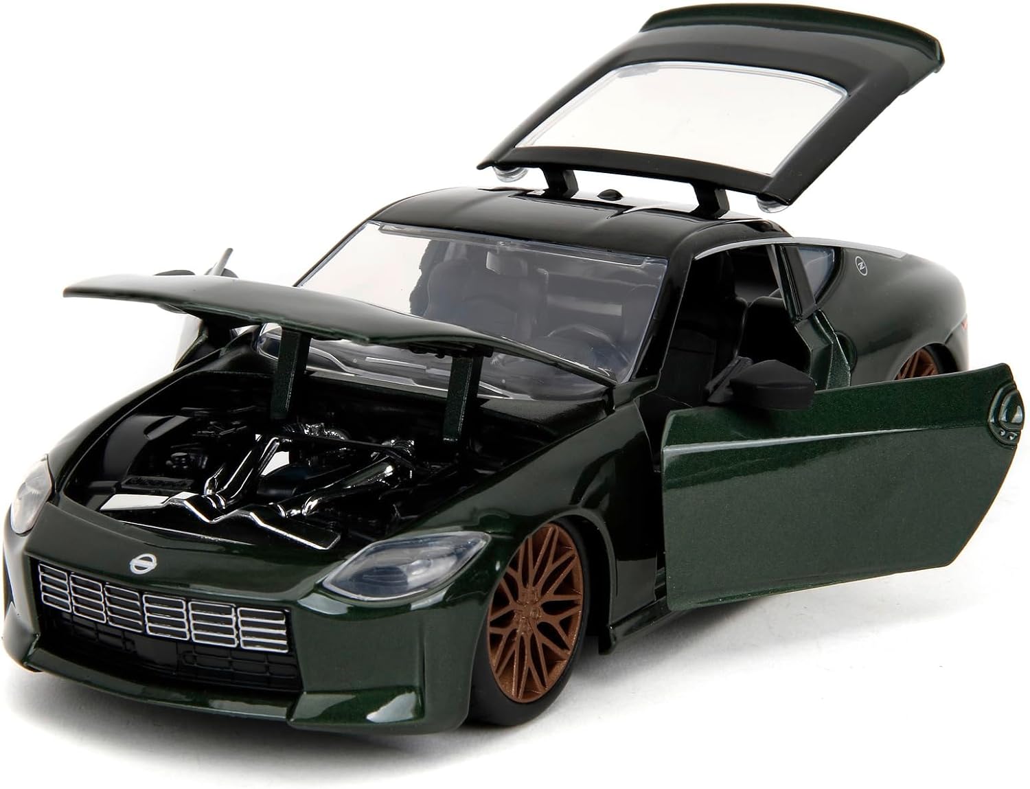 Jada 253203100 Fast & Furious Nissan Z from 2023 in Scale 1:24, Metal Collector car Under License Fast & Furious with Opening Doors and Trunk and Hood, for Children from 8 Years Old