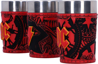 Nemesis Now ACDC Logo Set of 3 Shot Glass Set 8.7cm, Resin, Official ACDC Merchandise, ACDC Collectible Mini Cup Set, Three ACDC Shot Glasses, Cast in The Finest Resin, Expertly Hand-Painted