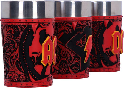 Nemesis Now ACDC Logo Set of 3 Shot Glass Set 8.7cm, Resin, Official ACDC Merchandise, ACDC Collectible Mini Cup Set, Three ACDC Shot Glasses, Cast in The Finest Resin, Expertly Hand-Painted