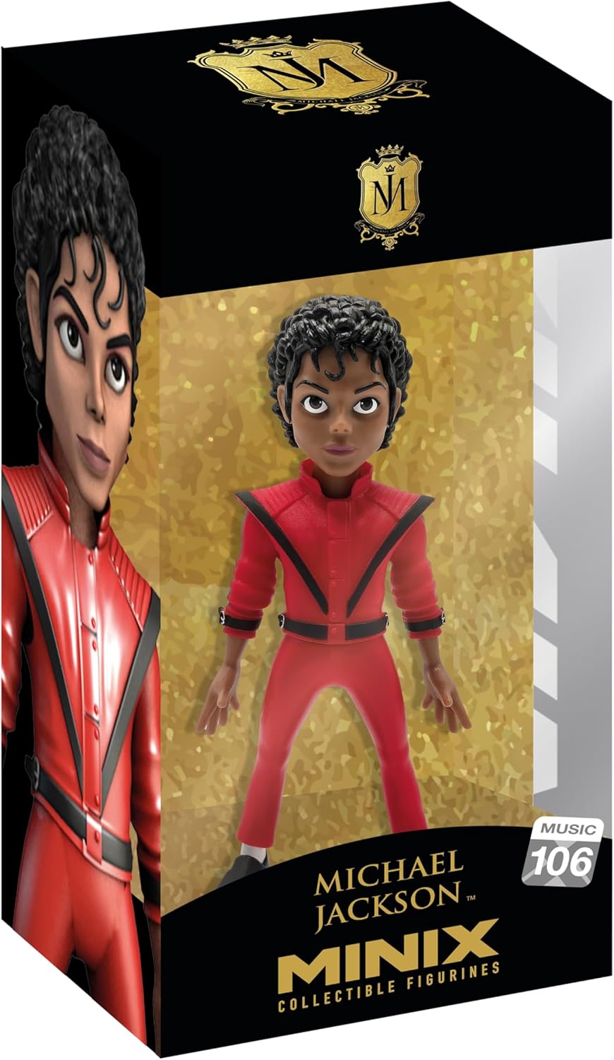 MINIX Michael Jackson Thriller Model | Collectable Thriller The Character Figure | Bandai Music Icon Range | Collectible Pop Culture Figures Make Great Gifts For Fans