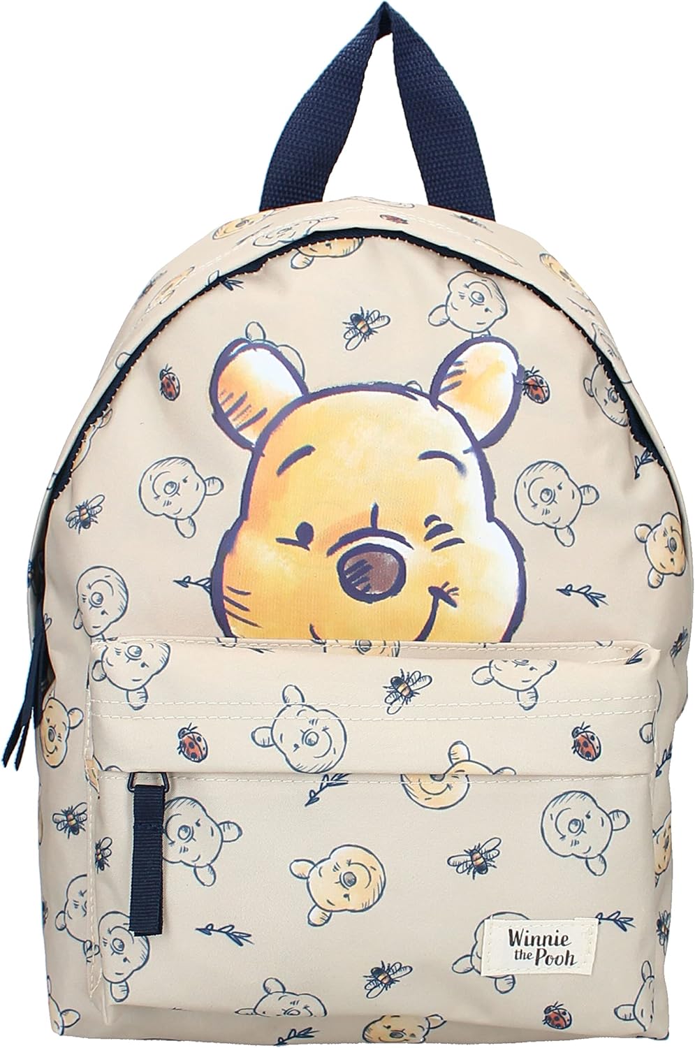 Disney Backpack WINNIE THE POOH Made For Fun - Backpack for children | School | Kindergarten - Color beige - size 31x22x9 cm, beige, One Size