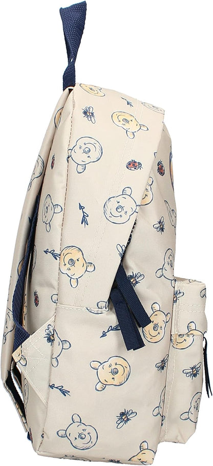 Disney Backpack WINNIE THE POOH Made For Fun - Backpack for children | School | Kindergarten - Color beige - size 31x22x9 cm, beige, One Size