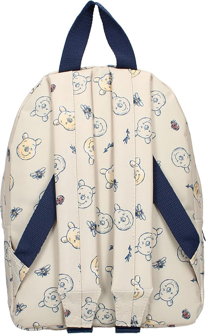 Disney Backpack WINNIE THE POOH Made For Fun - Backpack for children | School | Kindergarten - Color beige - size 31x22x9 cm, beige, One Size