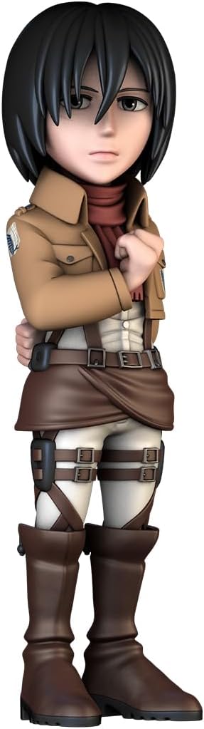 MINIX Mikasa Ackerman Figur - Attack of Titan - Sammlerstücke 12 cm für Ausstellung, Geschenkidee für Kinder und Erwachsene, Anime-Fans - MN15313
