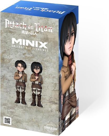 MINIX Mikasa Ackerman Figur - Attack of Titan - Sammlerstücke 12 cm für Ausstellung, Geschenkidee für Kinder und Erwachsene, Anime-Fans - MN15313