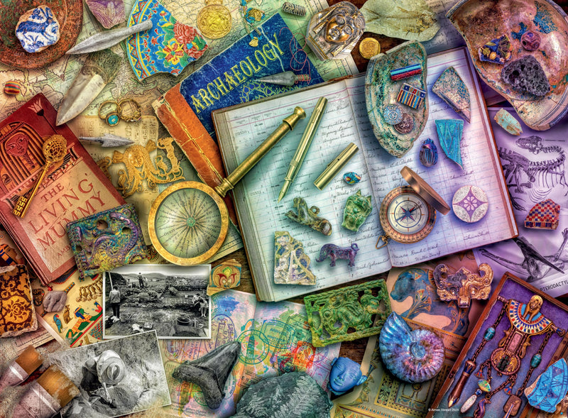 Ravensburger 12000699 - Aimee Stewart Archaeology - 500 pieces jigsaw puzzle – Puzzle for adults and kids age 12 years up