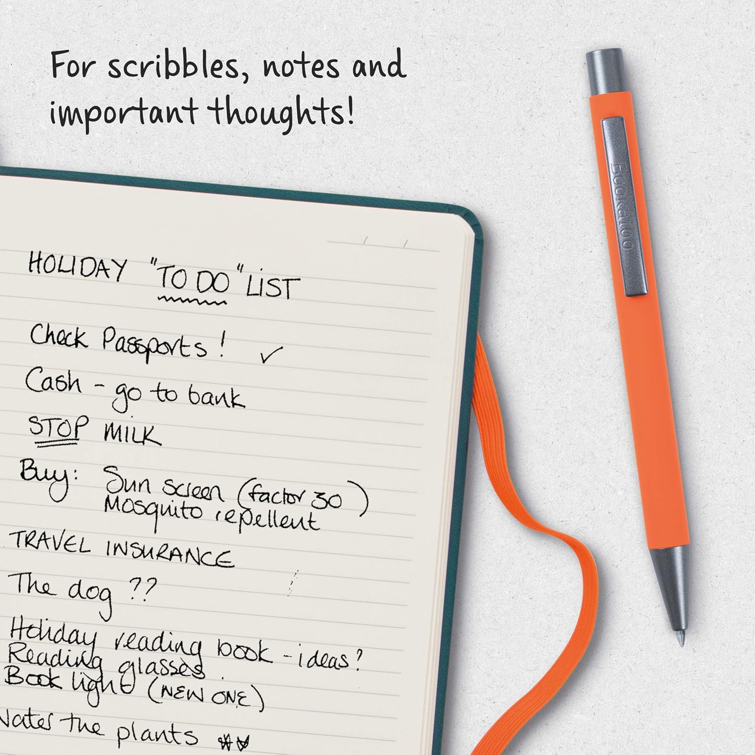 IF Bookaroo, coloured pen with black ink - Orange (Pack of 1) Orange One size (Pack of 1)