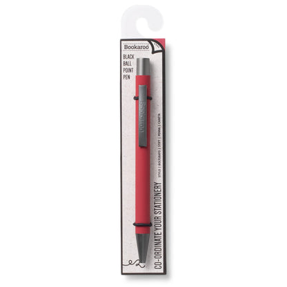 IF Bookaroo Pen, soft touch, colour coated pen with black ink