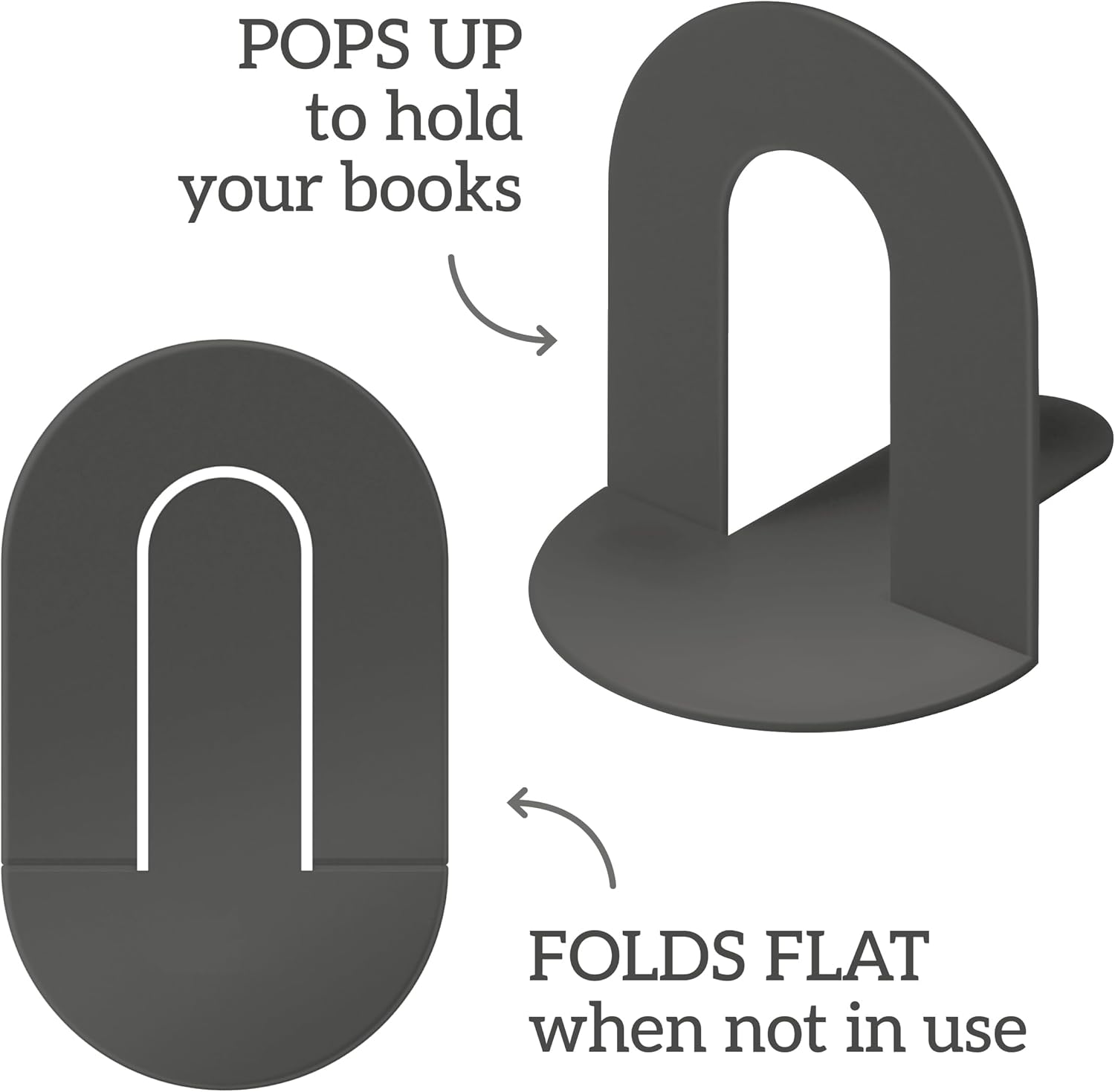 IF The Pop Up Book End, Fold Flat Single Bookend, Contemporary Colours, Mix & Match
