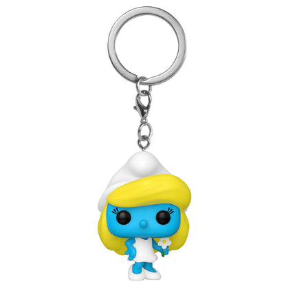 Funko POP! Keychain: Smurfs - Smurfette - SMURFS Novelty Keyring - Collectable Mini Figure - Stocking Filler - Gift Idea - Official Merchandise - TV Fans - Backpack Decor