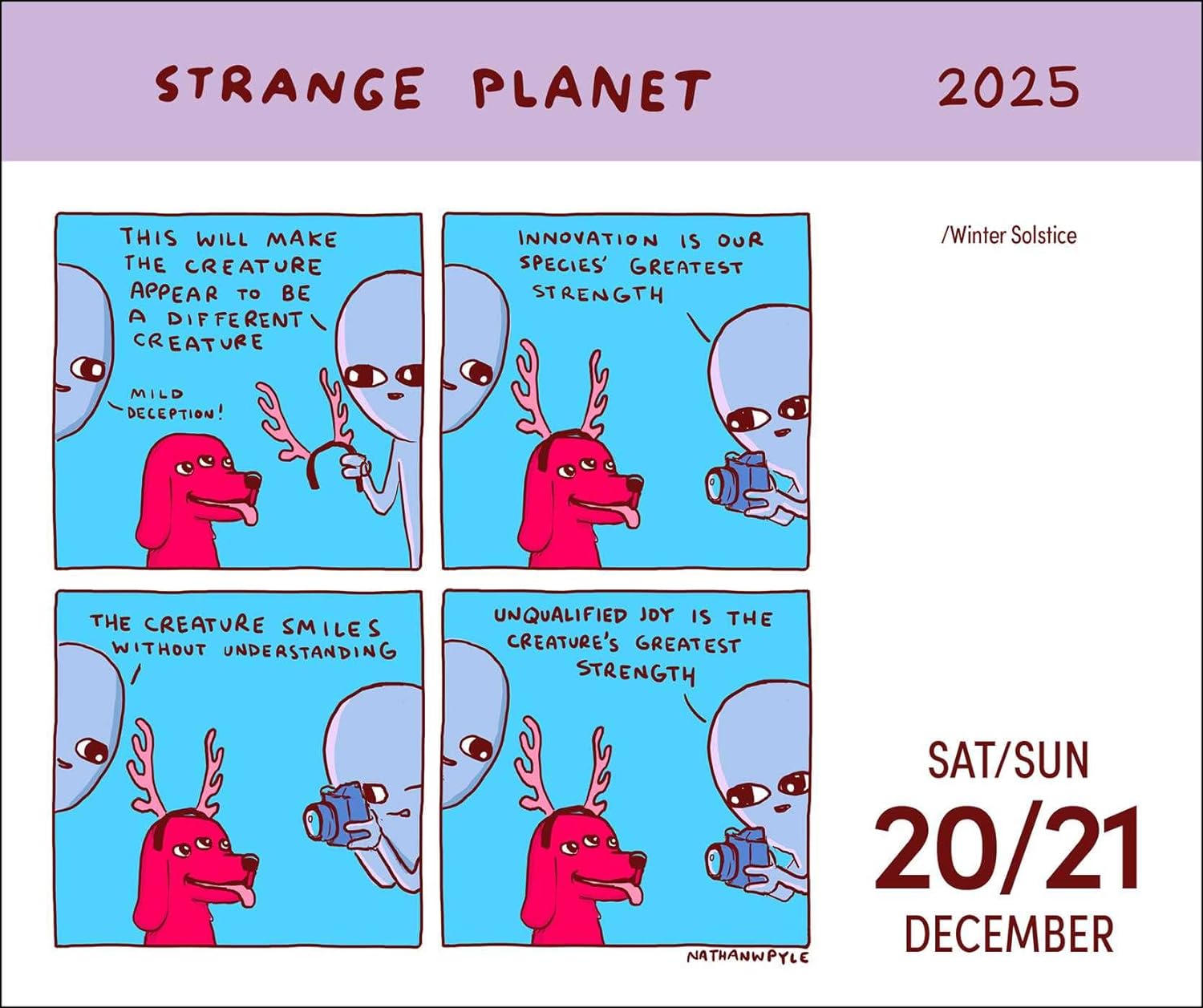 Strange Planet 2025 Day-to-Day Calendar