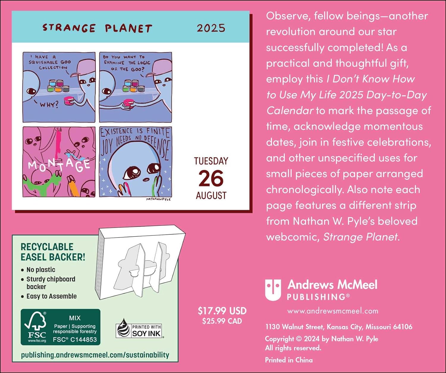 Strange Planet 2025 Day-to-Day Calendar