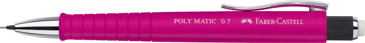 FABER CASTELL POLY MATIC PENCIL 0.7MM PINK -5U