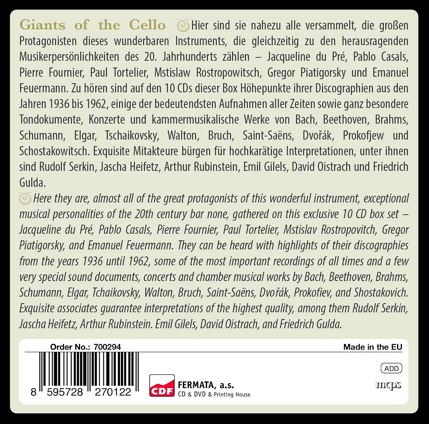 Greatest Cello Recordings