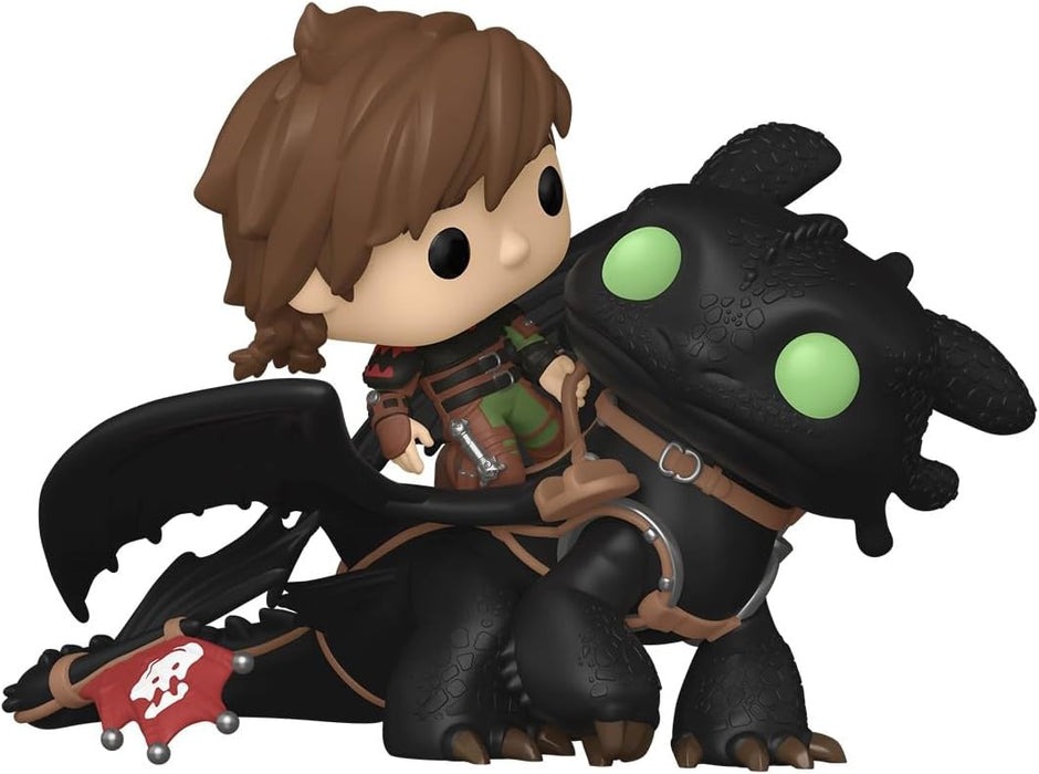 Funko Pop! Rides Deluxe: HTTYD – Hiccup With Toothless - How to Train Your Dragon - Collectable Vinyl Figure - Gift Idea - Official Merchandise - Toys for Kids & Adults - Movies Fans
