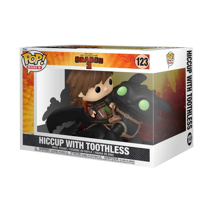 Funko Pop! Rides Deluxe: HTTYD – Hiccup With Toothless - How to Train Your Dragon - Collectable Vinyl Figure - Gift Idea - Official Merchandise - Toys for Kids & Adults - Movies Fans
