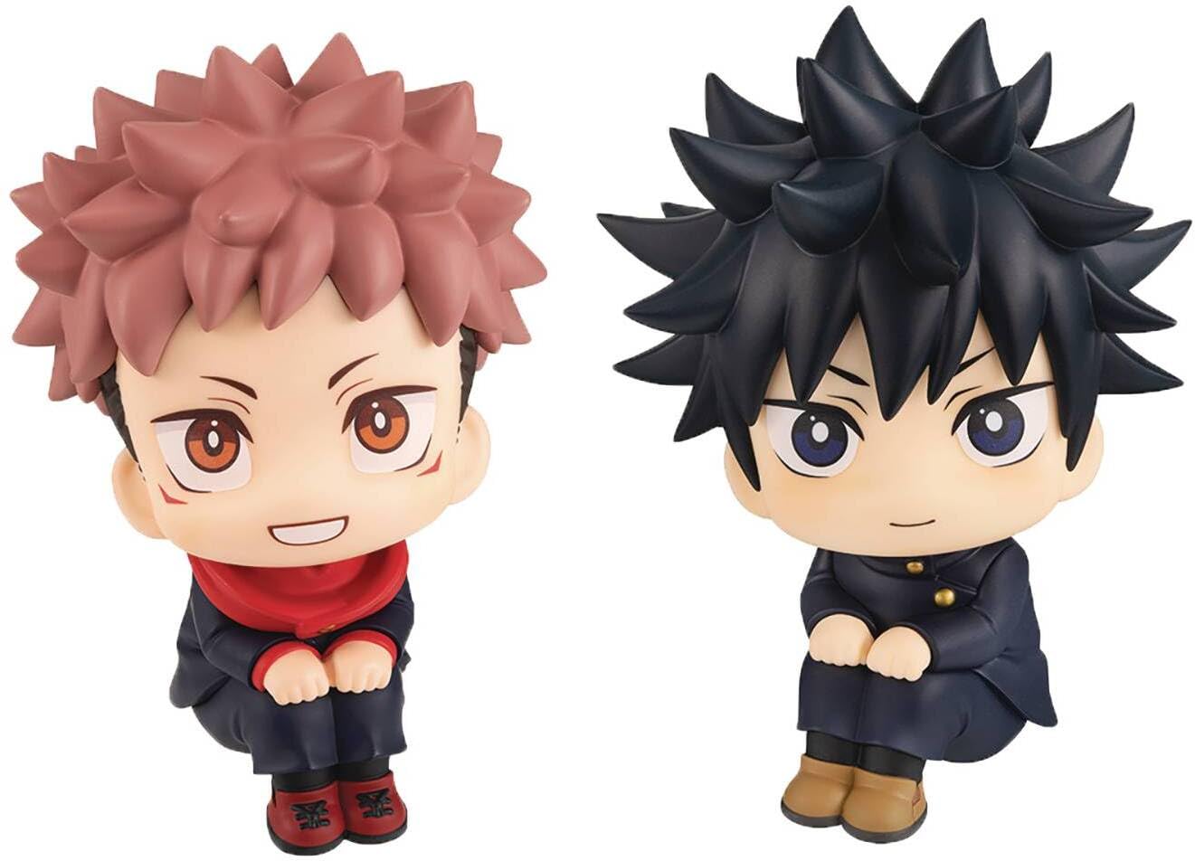 Megahouse - Jujutsu Kaisen - Look Up - Yuji Laugh & Megumi Smile 4.5 inch Figure Set With Gift
