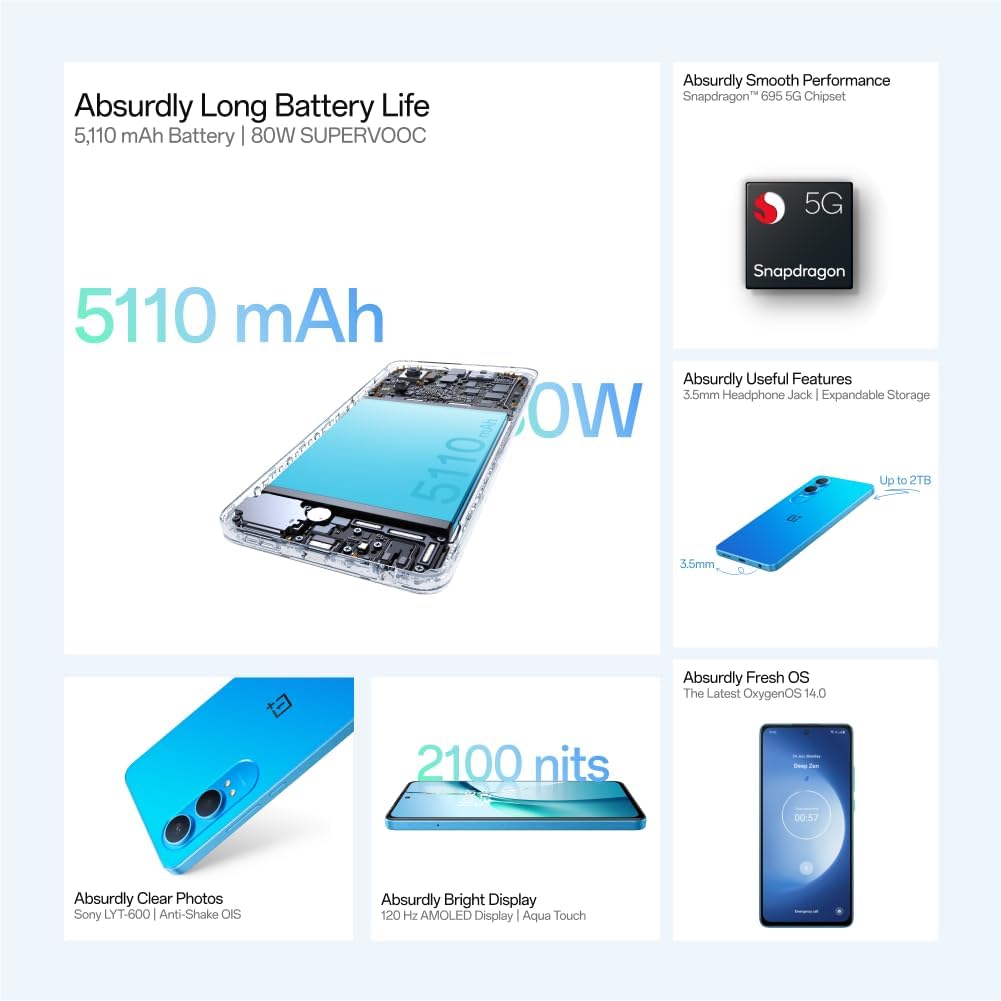 OnePlus Nord CE4 Lite 5G 8GB 256GB Super Silver