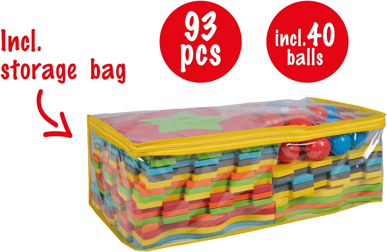 Ballenbak Foam Met 40 Ballen