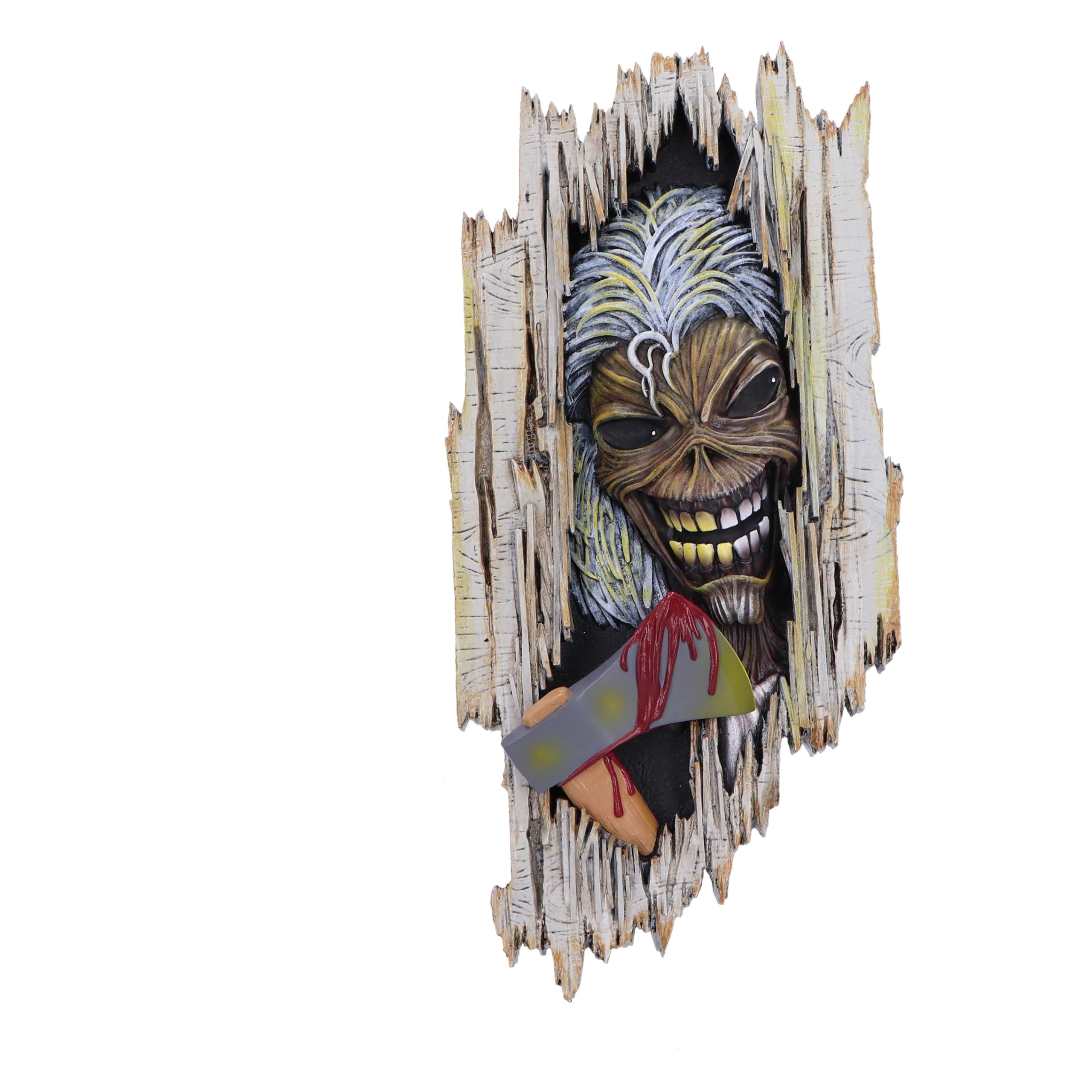 Nemesis Now Iron Maiden Killers Wandschild, 30,5 cm, Harz, cremefarben, offizielles Iron Maiden Merchandise, Killers Album, Wanddekoration, Iron Maiden Home Decor, gegossen aus feinstem Harz