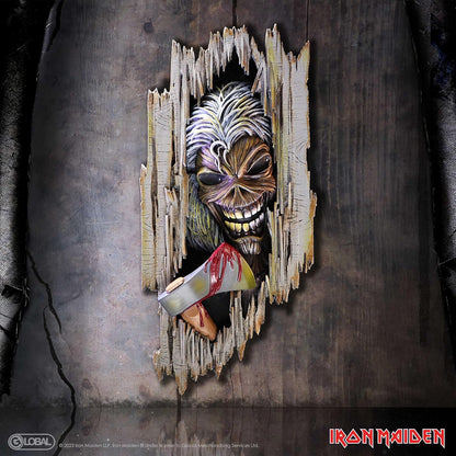 Nemesis Now Iron Maiden Killers Wandschild, 30,5 cm, Harz, cremefarben, offizielles Iron Maiden Merchandise, Killers Album, Wanddekoration, Iron Maiden Home Decor, gegossen aus feinstem Harz