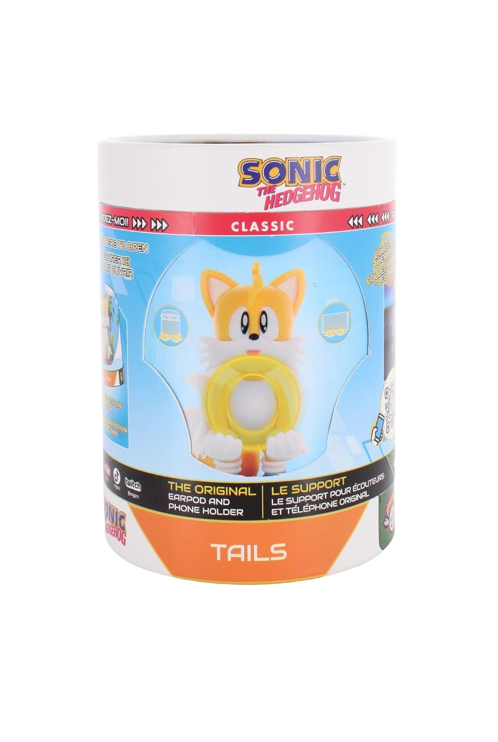 Cable Guys Holdem - Tails Collectible Small Tech Accessories & Phone Holder/Stand (iPhone, Samsung, Earbuds, Earphones