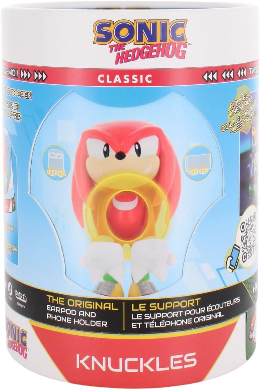Exquisite Gaming Cable Guys Holdem - Knuckles Collectible Small Tech Accessories & Phone Holder/Stand (iPhone, Samsung, Earbuds, Earphones