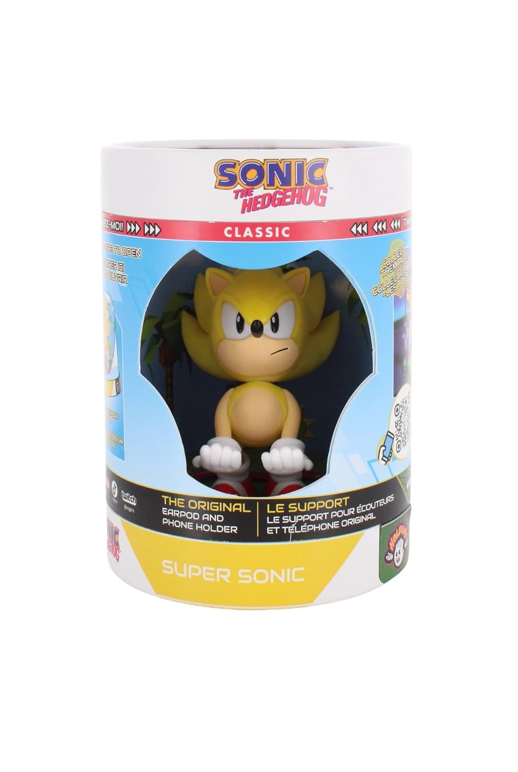 Cable Guys Holdem - Super Sonic Collectible Small Tech Accessories & Phone Holder/Stand (iPhone, Samsung, Earbuds, Earphones