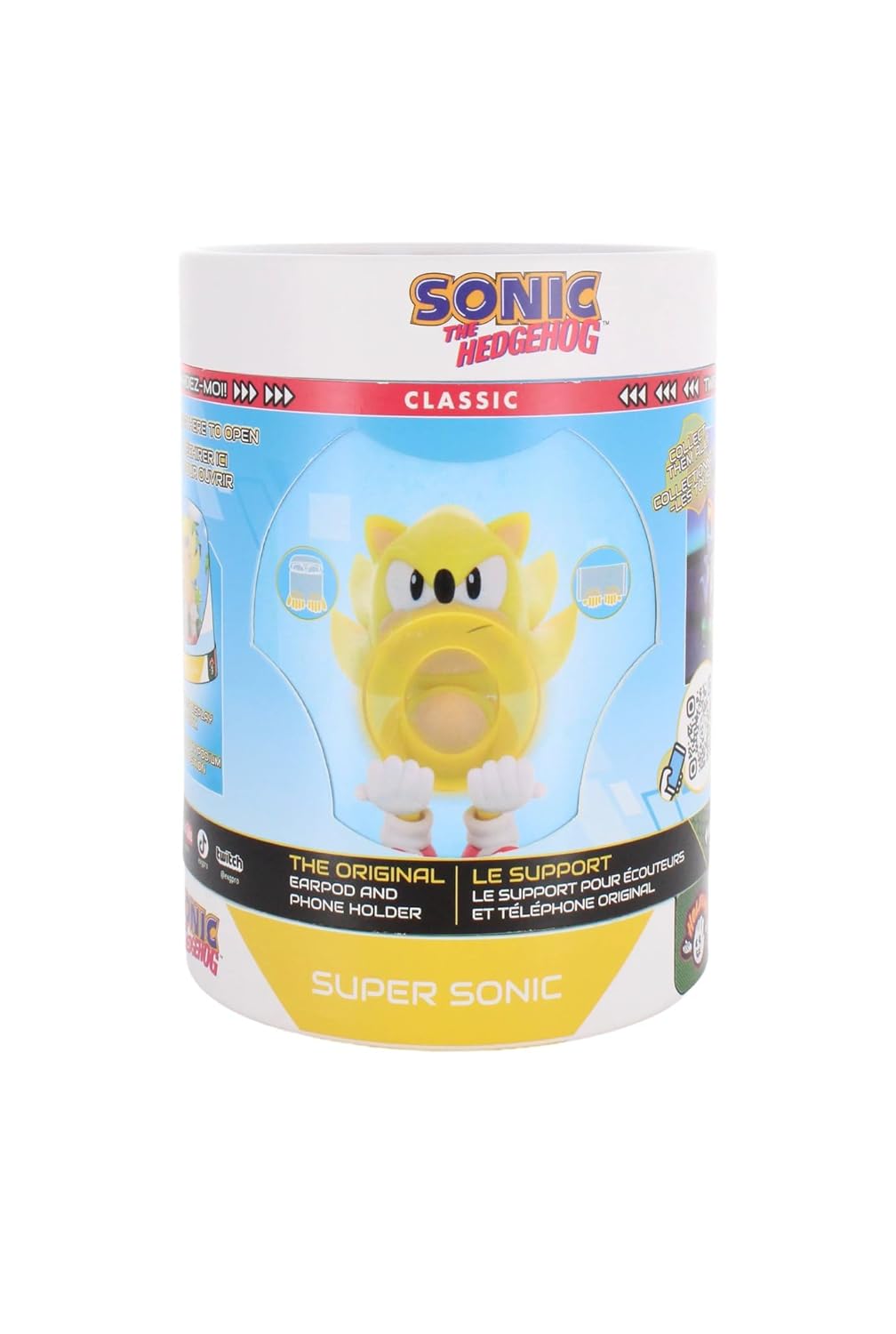 Cable Guys Holdem - Super Sonic Collectible Small Tech Accessories & Phone Holder/Stand (iPhone, Samsung, Earbuds, Earphones