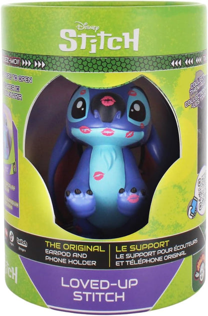 Cable Guys Holdem - 'Loved Up' Stitch Collectible Small Tech Accessories & Phone Holder/Stand (iPhone, Samsung, Earbuds, Earphones