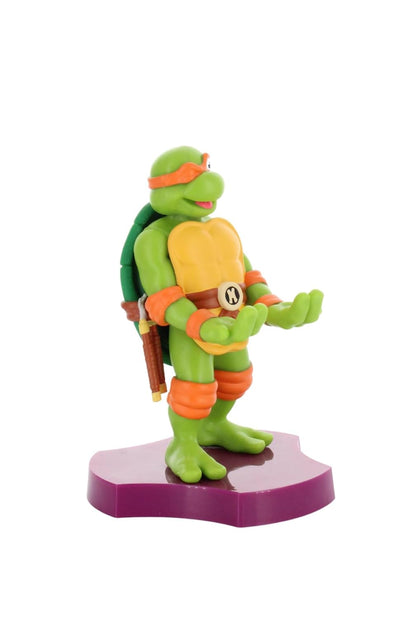 Cable Guys Holdem - TMNT Michelangelo Collectible Small Tech Accessories & Phone Holder/Stand (iPhone, Samsung, Earbuds, Earphones