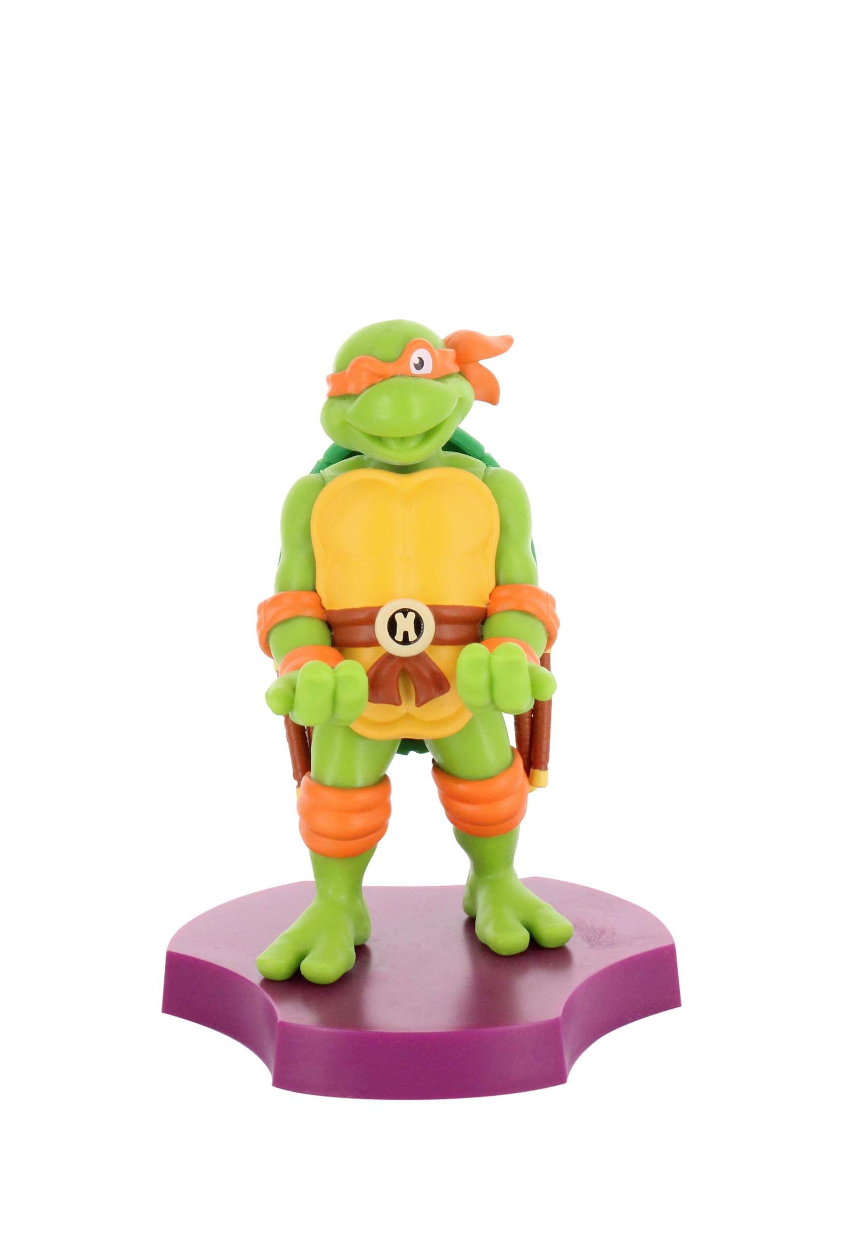 Cable Guys Holdem - TMNT Michelangelo Collectible Small Tech Accessories & Phone Holder/Stand (iPhone, Samsung, Earbuds, Earphones