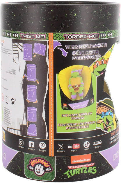 Exquisite Gaming Cable Guys Holdem - TMNT Donatello Collectible Small Tech Accessories & Phone Holder/Stand (iPhone, Samsung, Earbuds, Earphones