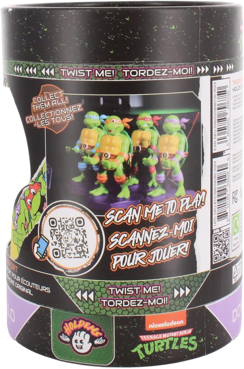 Exquisite Gaming Cable Guys Holdem - TMNT Donatello Collectible Small Tech Accessories & Phone Holder/Stand (iPhone, Samsung, Earbuds, Earphones