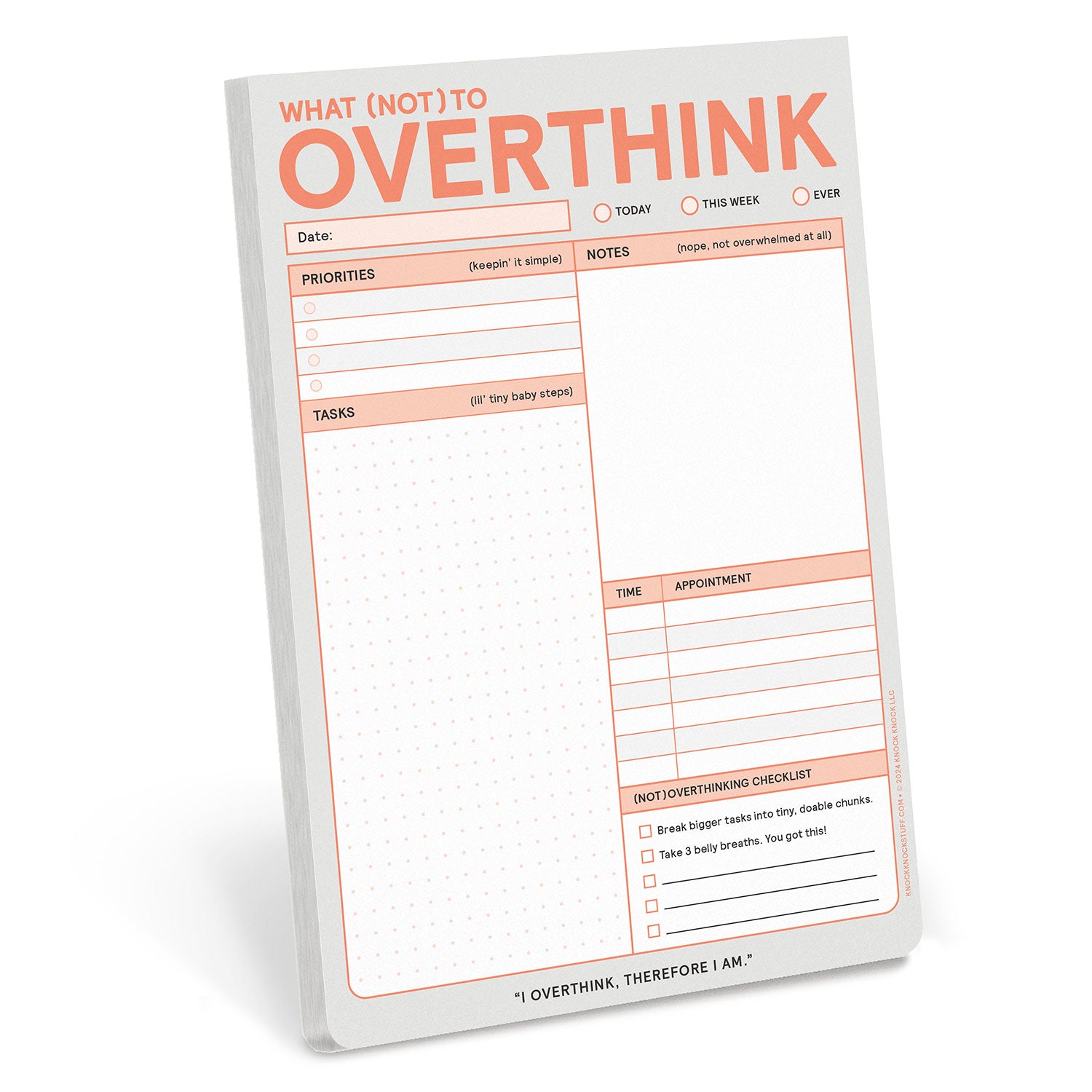 Knock Knock What (Not) to Overthink Pad (Pastel Version)