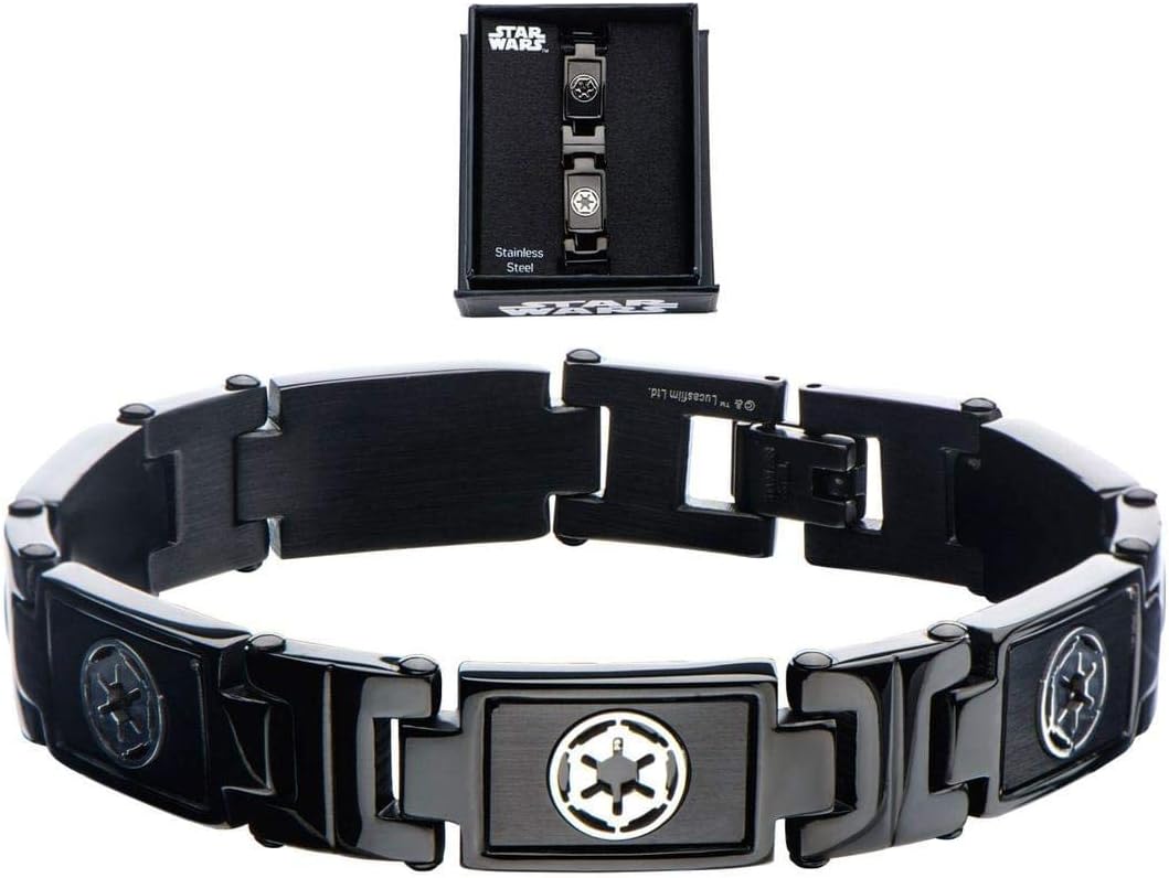 STAR WARS - Black PVD Plated Galactic Empire Symbo