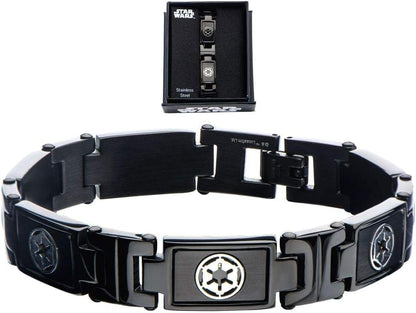 STAR WARS - Black PVD Plated Galactic Empire Symbo