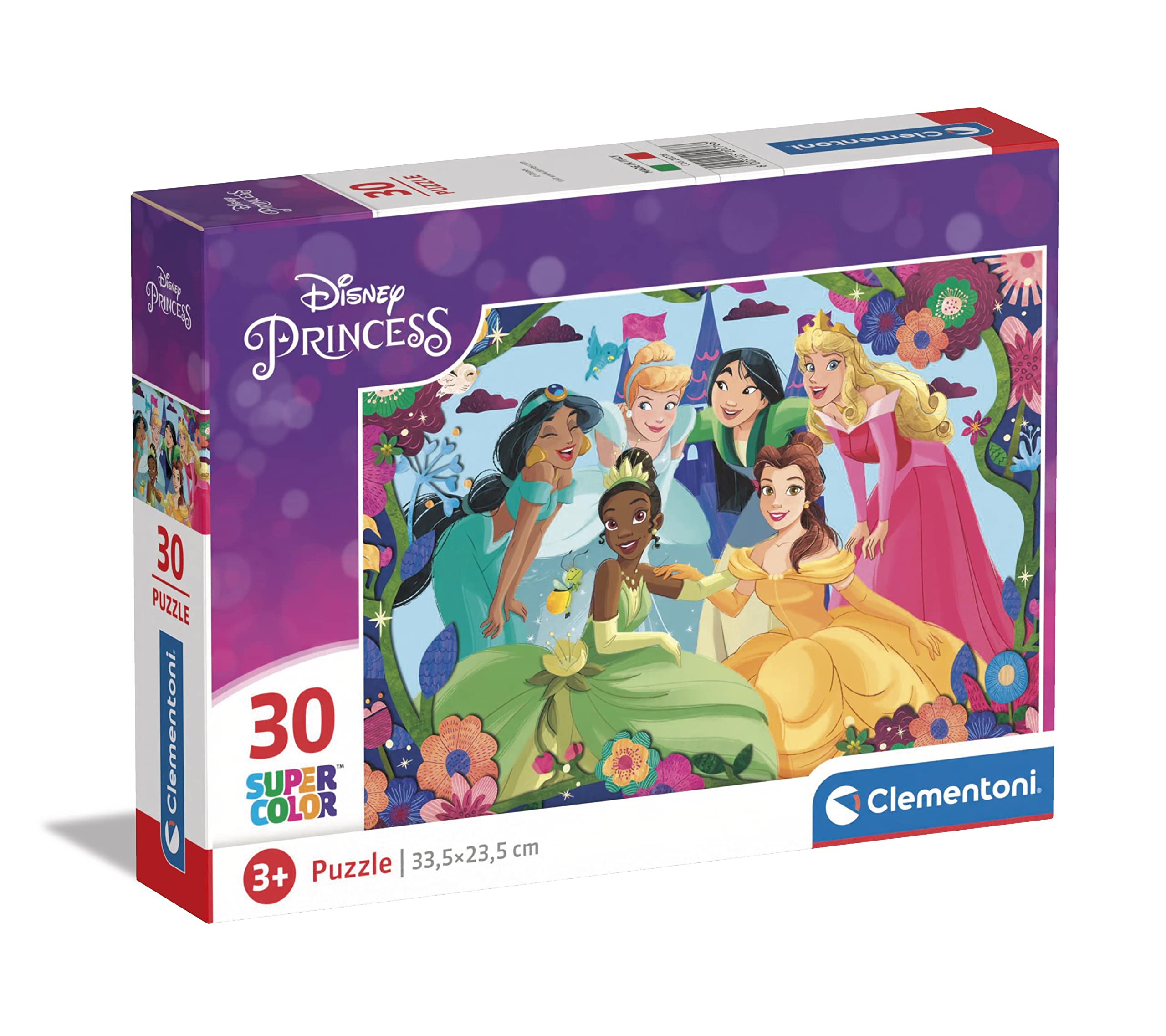 Clementoni - Puzzel 30 Stukjes Disney Princess, Kinderpuzzels, 3-5 jaar, 20276