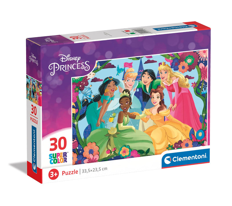 Clementoni - Puzzel 30 Stukjes Disney Princess, Kinderpuzzels, 3-5 jaar, 20276