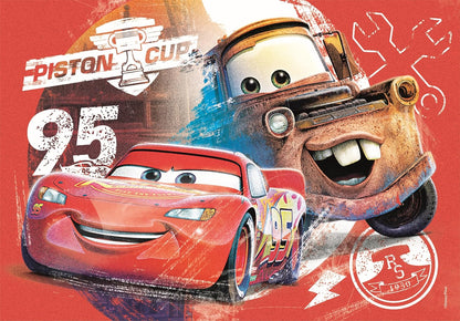 Clementoni 24808 Disney Cars Jigsaw 2 20 Pieces-Supercolor Children 3-5 Years, Cartoon, Gift for Boy/Girls, Puzzle for Kids, Made in Italy, Multicolor