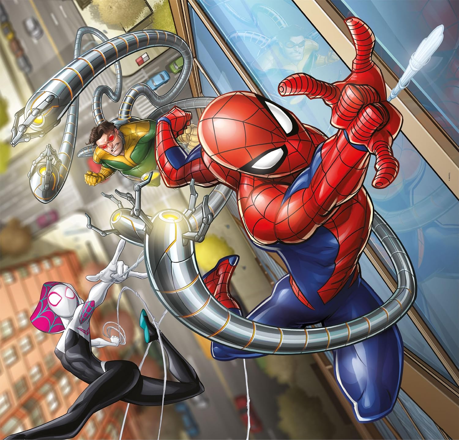 Clementoni Puzzel Square Marvel Spiderman 3 Puzzel Met 48 Stukjes - Supercolor Puzzel Voor Kinderen, Gemaakt In Italië 25316