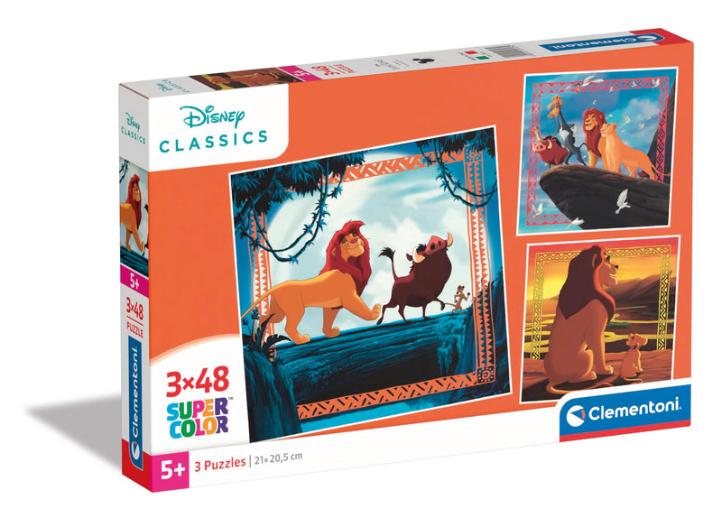 Clementoni 25323 Jigsaw Lion King 3 48 Pieces-Supercolor Children 5-7 Years, Cartoon, Gift for Boy/Girls, Puzzle for Kids, Made in Italy, multicolor