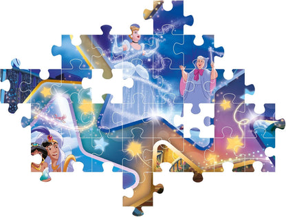 Clementoni 25766 Disney Jigsaw Magical Moments 104 Pieces-Supercolor Children 6-8 Years, Cartoon, Gift for Boy/Girls, Puzzle for Kids, Made in Italy, Multicolor