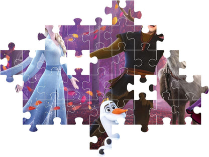 Clementoni 25771 Disney Frozen Jigsaw 104 Pieces-Supercolor Children 6-8 Years, Cartoon, Gift for Boy/Girls, Puzzle for Kids, Made in Italy, Multicolor