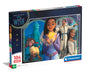 Clementoni 27148 Disney Wish Jigsaw 104 Pieces-Supercolor Children 6-8 Years, Cartoon, Gift for Boy/Girls, Puzzle for Kids, Made in Italy, Multicolor