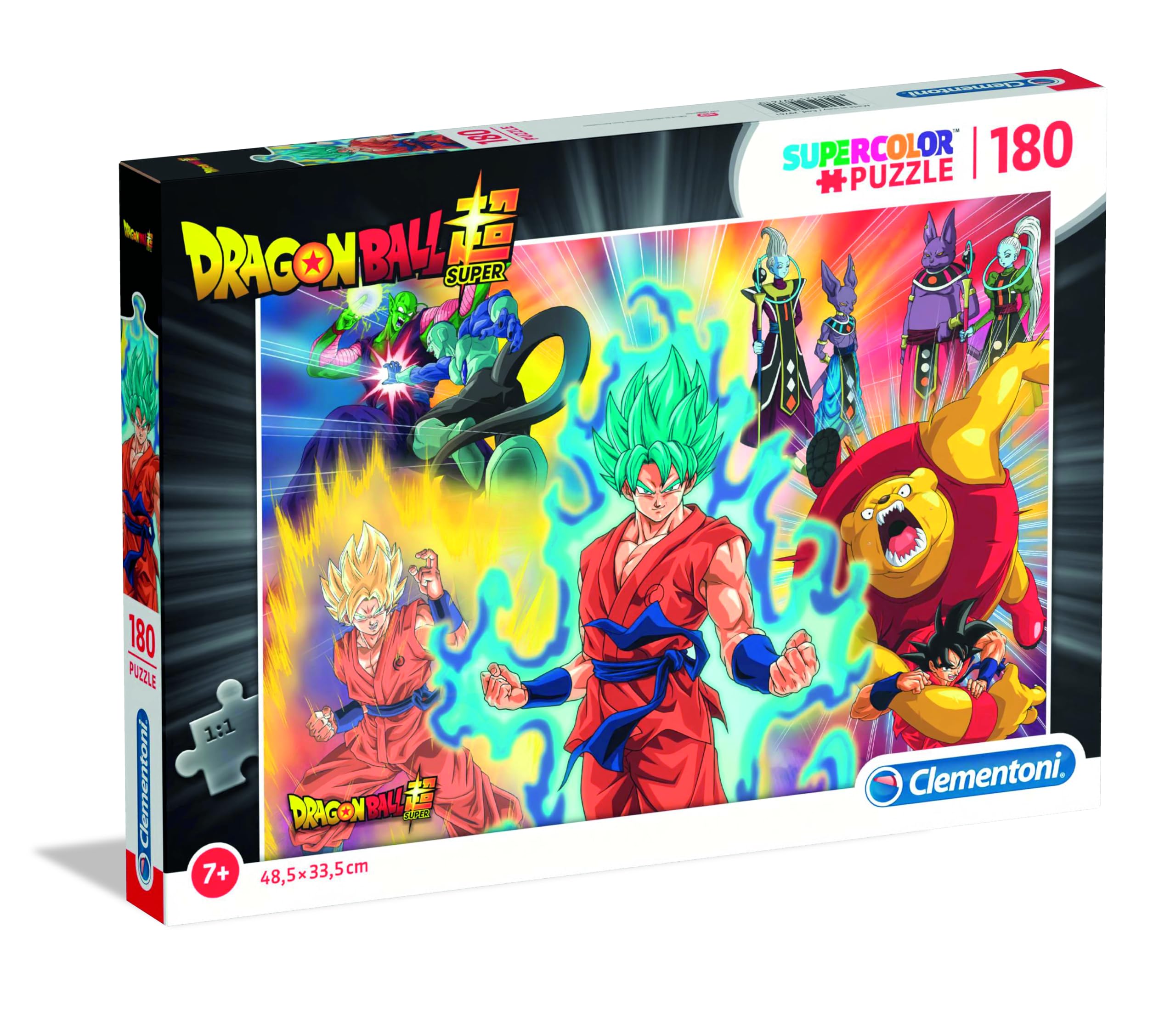 Clementoni- Puzzle Dragon Ball 180pz Z Supercolor Super-180 Piezas, Multicolor, Talla única (29761