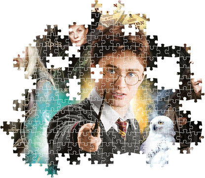 Clementoni 35534 Harry Potter Jigsaw 500 Pieces-Poster Included, Puzzle for Adults 14-99 Years, Gift for Men/Women, Hogwarts, Made in Italy, Multicolor