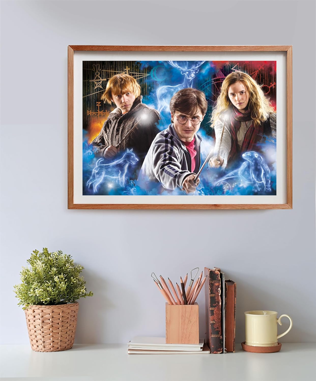 Clementoni 35535 Harry Potter Jigsaw 500 Pieces-Poster Included, Puzzle for Adults 14-99 Years, Gift for Men/Women, Hogwarts, Made in Italy, Multicolor